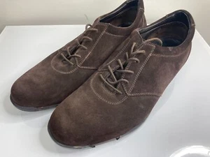 Bruno Magli Brown Suede Derby Shoes US 9 / e42 - Picture 1 of 5