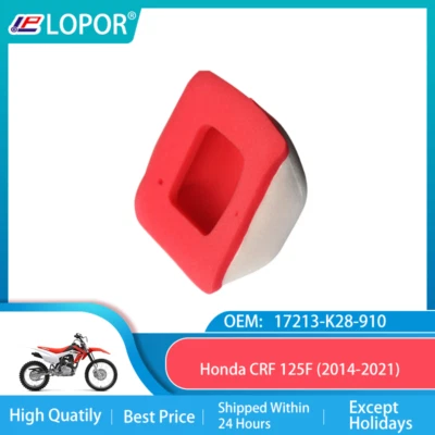 Limpiador de espuma de admisión de filtro de aire para motocicleta Honda CRF125F CRF 125 F 2014-2021 Foto 1 de 4