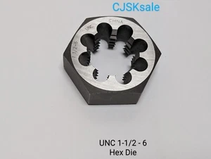 UNC 1-1/2 - 6 Hex Die (NEW). - Picture 1 of 5