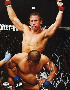 Urijah Faber Signed UFC 11x14 Photo PSA/DNA Picture California Kid Inscription - Picture 1 of 21