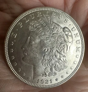 1921 Morgan Silver Dollar Coin Slight Wear Pleasing Luster Minimal Contact Marks - Picture 1 of 3