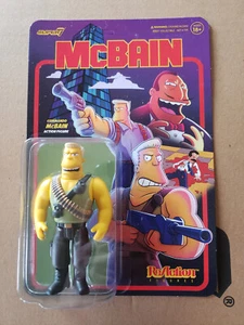 The Simpsons ReAction Wave 1 McBain - McBain Commando Figure - Picture 1 of 1