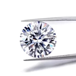 Natürlicher 2,20 kt D SI2 weißer runder Brillant verbessert lose zertifizierter Diamant - Bild 1 von 10