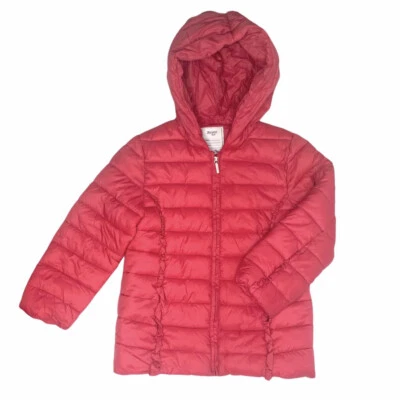 G12-Mayoral, 7Y, l/s Poli Puffer Abrigo Chaqueta (Fucsia Capucha Cremallera) Foto 1 de 2