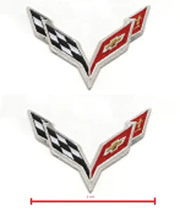Corvette Racing Team Super Sports Logo 2-Patch Set: CORVETTE RACING C-7 2" small - Picture 1 of 8