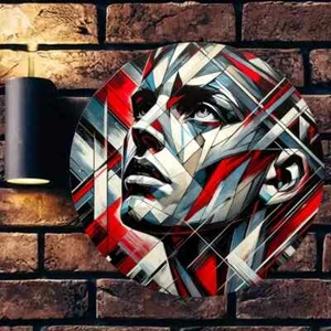 Cubism Surrealistic Style Face ~ Metal Poster Tin Sign Wall Art ~ RS004 - Picture 1 of 1