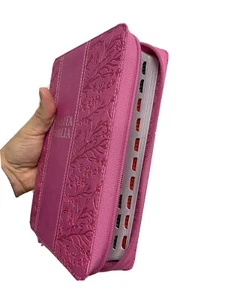 Große Bibelbuchstabe 12 Punkte für Damen mit Blumenverschluss RV1960 mit Index - Bild 1 von 9