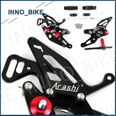 Juego trasero reposapiés estriberas para BMW S1000RR HP4 2015-2019 S1000R 2017 2018 2019 Foto 1 de 4