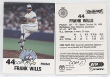 1991 Toronto Blue Jays Fire Safety Frank Wills