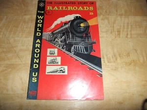 Libro de historietas de colección 1958 clásicos historia ilustrada de trenes ferroviarios bien más estado - Imagen 1 de 7