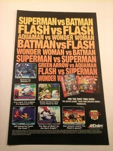 1995 Video Game Print Ad - JUSTICE LEAGUE TASK FORCE - SNES, GENESIS, DC ACCLAIM - Picture 1 of 1