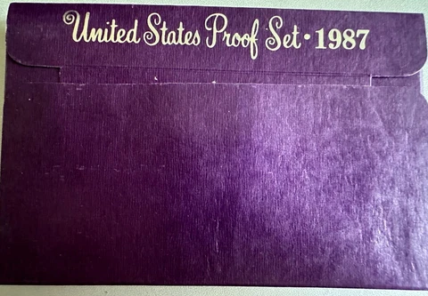 1987 S United States Proof Set Cover