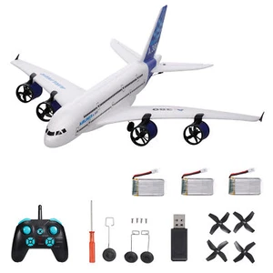 A380 RC Airplane Flying 3CH RC Plane Aircraft Glider 2.4GHz with LED f/Kids J9P8 - Picture 1 of 11