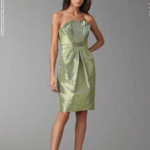 Badgley Mischka green strapless dress, Sz 8 - Picture 1 of 11