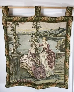 Vintage French Tapestry Goblins Hunting Bedroom Décor Wall Hanging  29x30.5 in - Picture 1 of 10