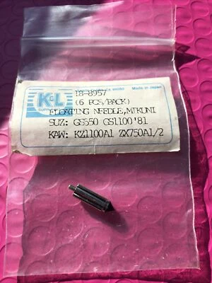 Aguja de flotador K&L Carb Suzuki GS 550 FS 1100 1981; Kawasaki KZ1100A1 ZX750A1/2 Foto 1 de 4