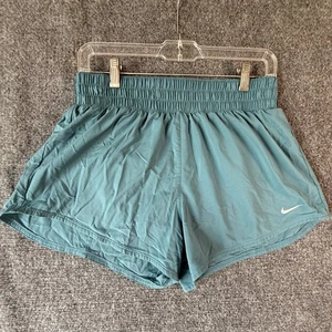 Nike Dri-FIT Running Shorts Women's Medium Teal Athletic Gym Workout - Picture 1 of 9