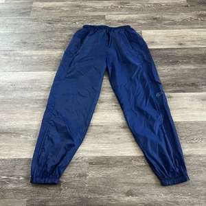 Vintage Nike Track Pants Windbreaker F.I.T. Tailwind Logo Navy 90s Men’s Large - Picture 1 of 12