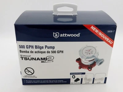 ATTWOOD 500 GPH BILGE PUMP 5606-7 TSUNAMI MK 2  NEW-SEALED - Image 1 of 4