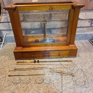 Antique Balance Scale Gold Scale Apothecary ( Parts Repair Not Complete) - Picture 1 of 24