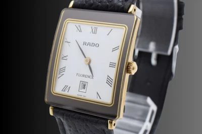 ▶️ [CASI COMO NUEVO] RADO FLORENCE 160.3605.2N Reloj de cuarzo vintage para dama esfera blanca Foto 1 de 4