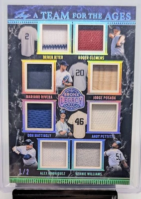 2024 Bronx Legacy * EQUIPO PARA LAS EDADES - 8 jugadores reliquia /2 (solo 2 en el mundo) Foto 1 de 2