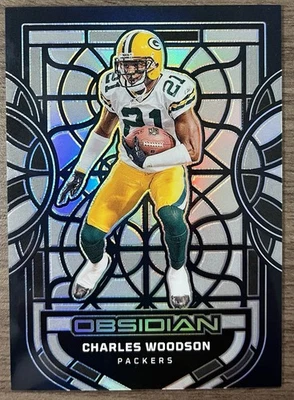 Vitral Panini Obsidian Charles Woodson 2024. Estuche SSP Hit. Salón de belleza. ¡Limpio!   Foto 1 de 2