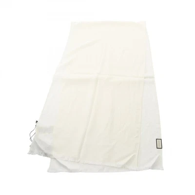 GUCCI GG Patrón Estola Envoltura Bufanda Echarpe 1659043G6469000 Lana Seda Blanco NUEVO Foto 1 de 4