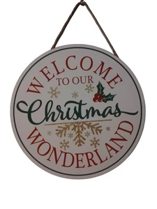 Welcome To Our Christmas Wonderland Indoor/Outdoor Christmas Decor - Picture 1 of 4