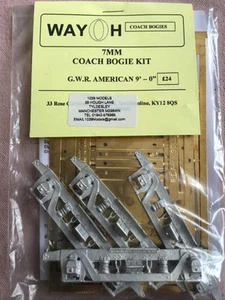 Spur O Wayoh Reisebus Drehgestell Bausatz G.W.R American 9' - Bild 1 von 1
