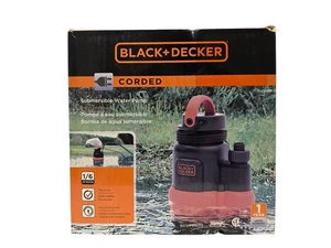 Bomba sumergible de agua/utilidad BLACK+DECKER BXWP61603 1/6 HP USADA - Imagen 1 de 14