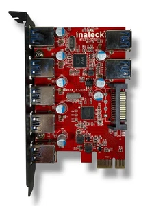 Inateck 5 Ports PCI-E to USB 3.0 Expansion Card 5Gbps - Picture 1 of 5