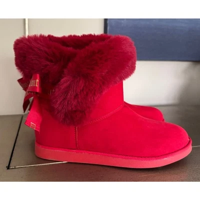 Juicy Couture женщин поскользнуться на зимний снег ботинки меха подкладка ботинок 8 - Изображение 1 из 4