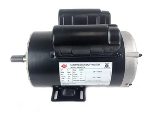 3.7 HP 3450 RPM, 56 Frame, 230V, 17.2Amp, 5/8" Shaft, Single Phase NEMA Air C... - Picture 1 of 7