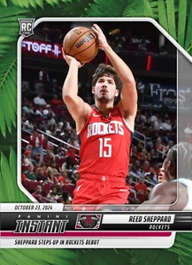 2024-25 Panini Instant #29 Reed Sheppard /25 Presale Rockets Debut - Picture 1 of 1