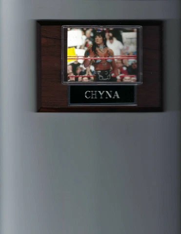CHYNA PLAQUE WRESTLING WWE WWF CLOSE UP Cover