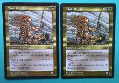 Magic the Gathering MTG Tempest VHATI IL-DAL X 2 VLP/EX R 1997  Nice! - Image 1 of 4
