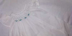 pure cotton toddler girls summer dress round neck short sleeves bow in back - Picture 1 of 5