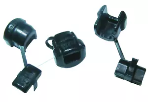 QTY10 5/8" STRAIN RELIEF SR 6N3-4 HEYCO 1200 ROUND CORD GRIP BLACK NYLON GROMMET - Picture 1 of 17