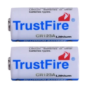 TrustFire CR123A 123A 3.0V Battery 1400mAh Lithium Cell Batteries For Camera USA - Picture 1 of 32