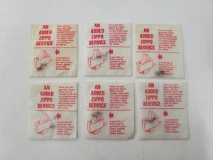 Vintage Lot Of Six Genuine Zippo Flints Two Packs. Original Zippo Package  - Picture 1 of 10