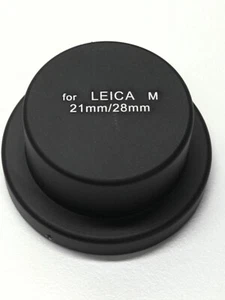Premium Deep Tall Wide Angle Metal M Rear Lens Cap Black for Leica M Mount - Picture 1 of 2