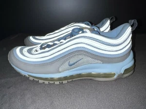 Gently Worn NIKE AIR MAX 97 Womens Ice Blue Cool Grey Reflective Sz 8 605173-041 - Picture 1 of 10