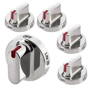 5Pack DG64-00472A Range Knobs NX58H5600SS NX58F5300SS FX710BGS For Samsung Knobs - Picture 1 of 12