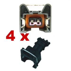 Fuel Injection Connectors - BOSCH EV1 (4 x FEMALE) car injector plug tuning fcc - Picture 1 of 3