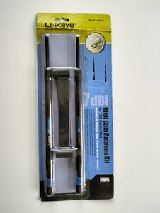 Cisco Linksys 7dBi High Gain WiFi Antenna Kit Model HGA7T For TNC Connectors - Picture 1 of 8