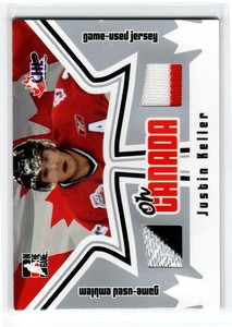2005-06 ITG Heroes and Prospects Oh Canada #OC16 Justin Keller *#/50