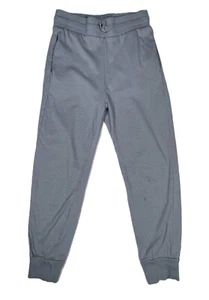 H & M Girls Gray Joggers w/Drawstring Waist Ribbed Hems 100% Cotton Kids size 8 - Picture 1 of 6