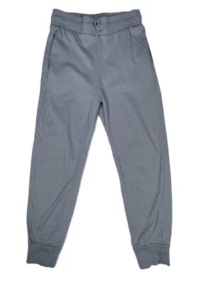Joggers grises H&M para niñas con cordón cintura dobladillos acanalados 100 % algodón niños talla 8 Foto 1 de 4