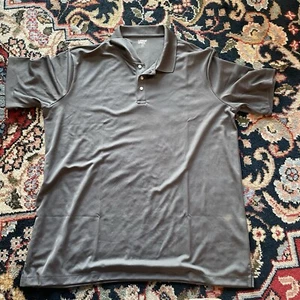 Lands End Grey Polyester Polo Shirt Men’s Size XL - Picture 1 of 4